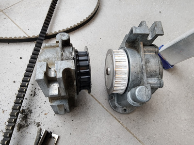 Замена шкива Geze DCU на дюралевый